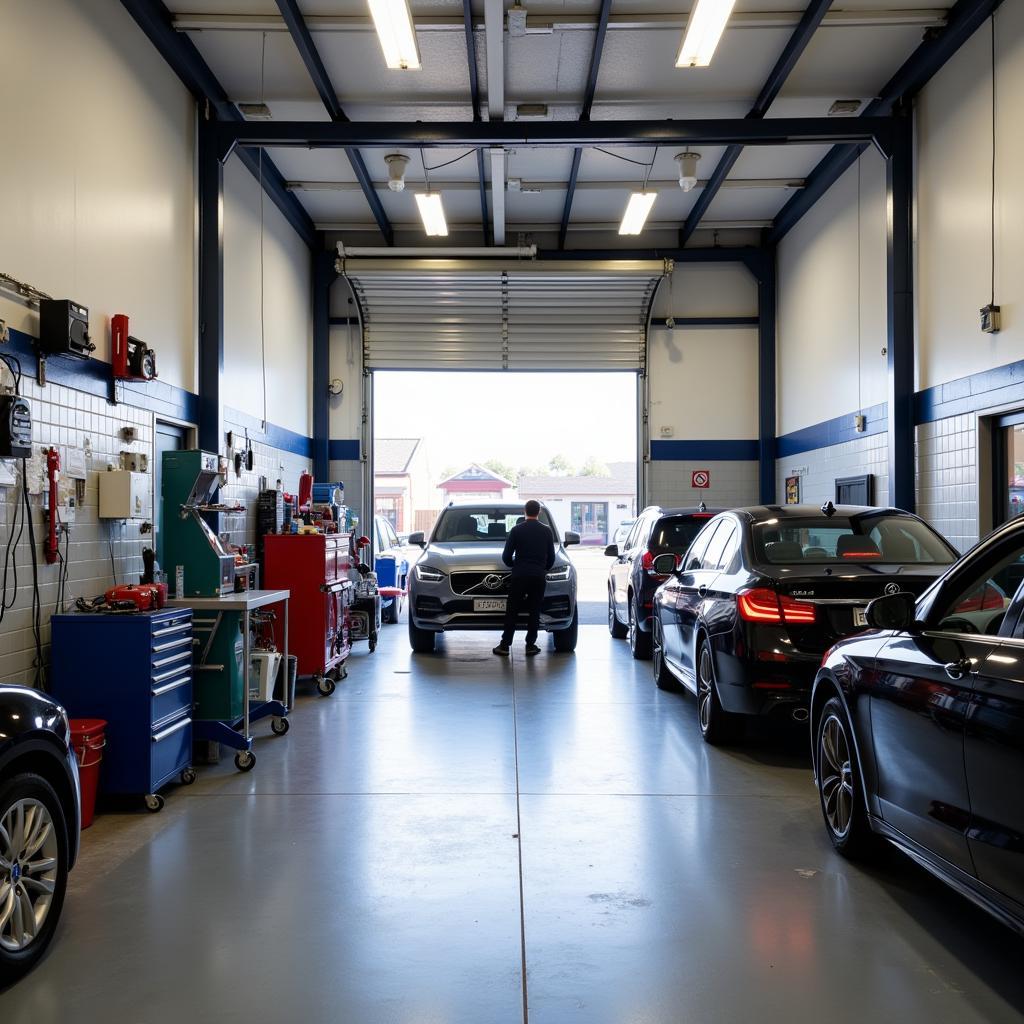 Inside a Launceston Car Repair Shop