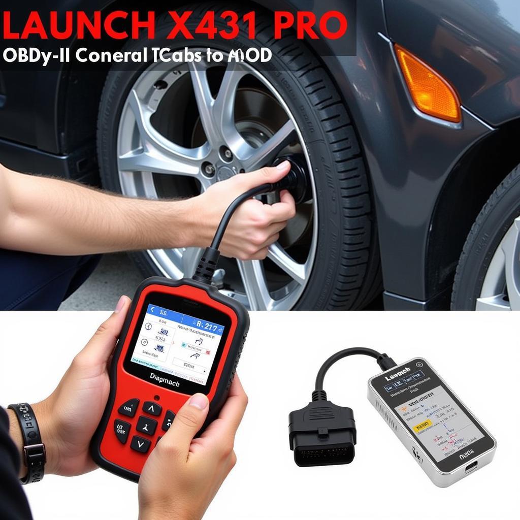 Launch X431 Pro Diagnostic Tool in Action