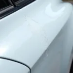 Light Car Paint Scrape