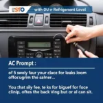 Low Refrigerant in Car AC System