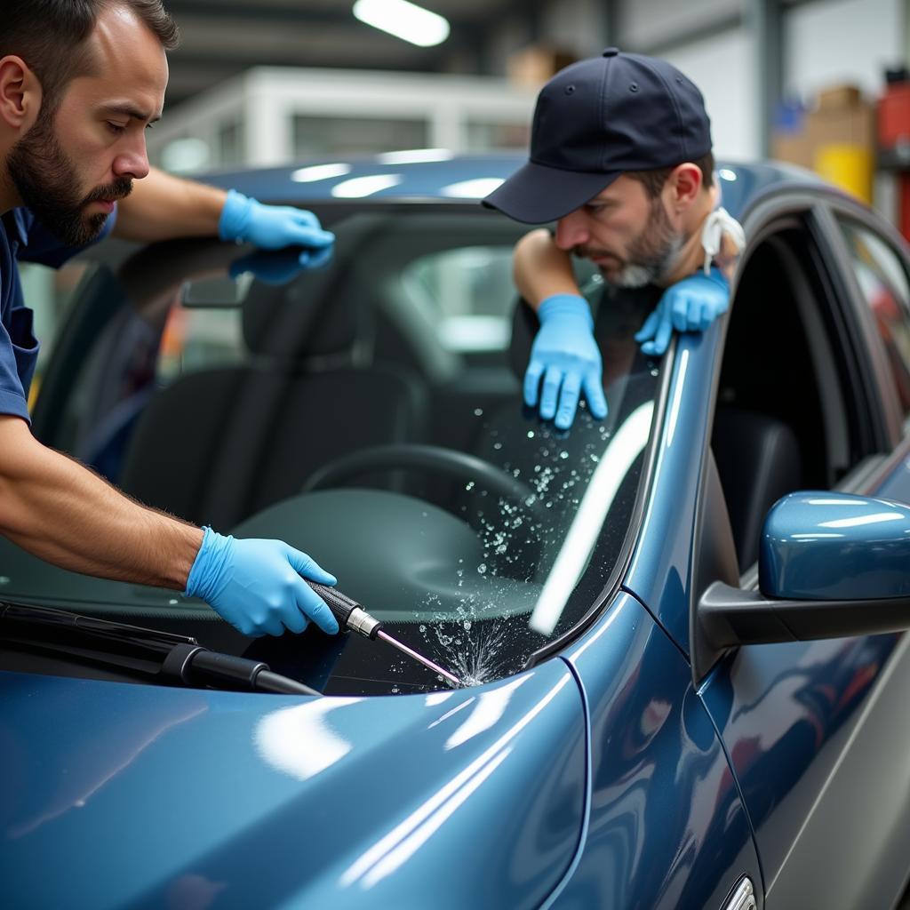 Macon Car Window Repair: Resin Injection Process