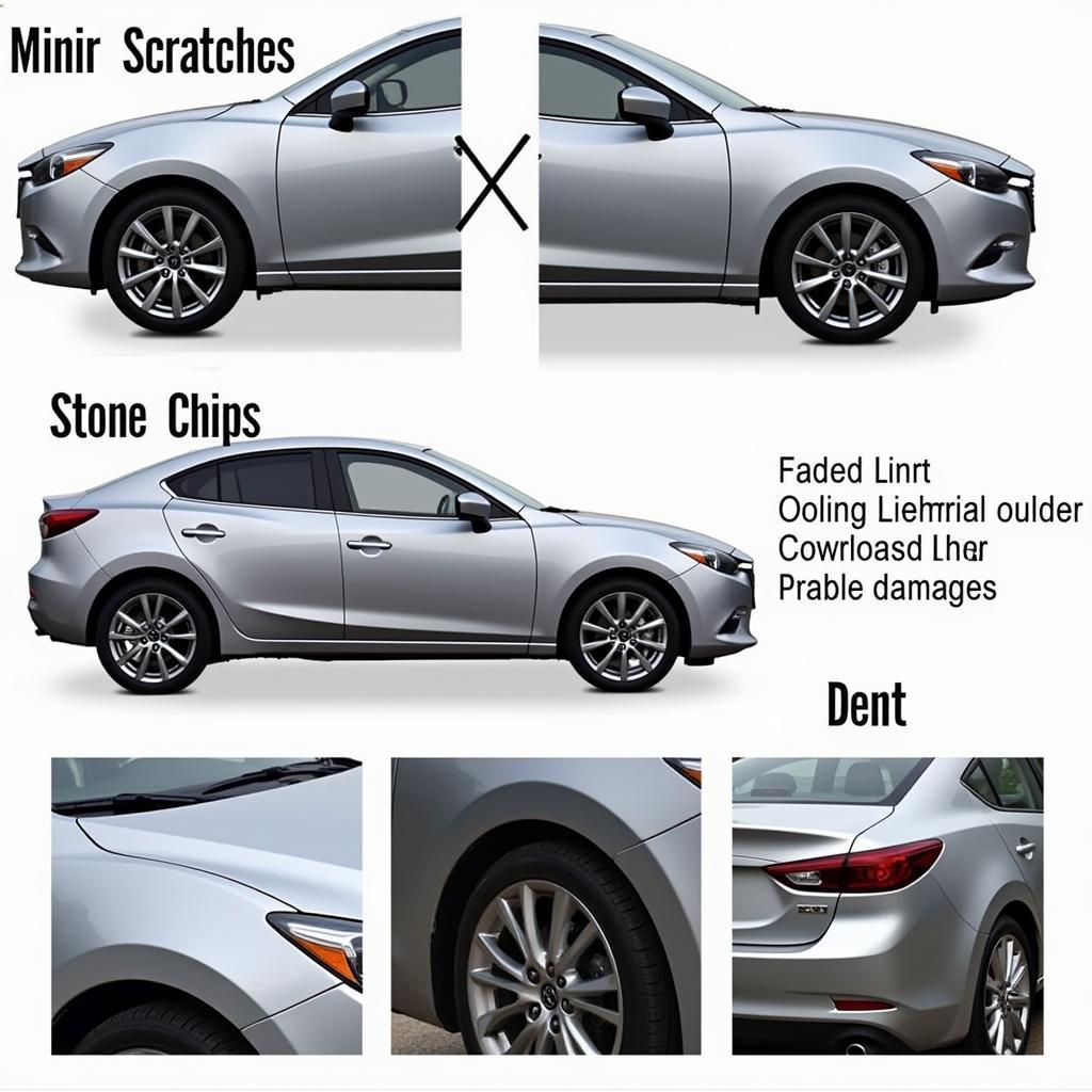 Types of Mazda Car Paint Damage in Dubai