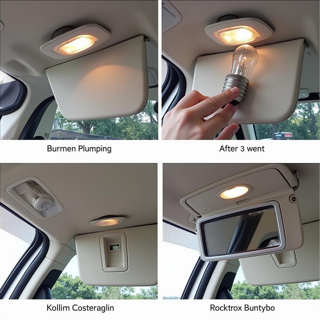 Replacing a Mercedes Visor Vanity Light Bulb