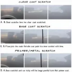 Identifying Scratch Depth on Metallic Car Paint