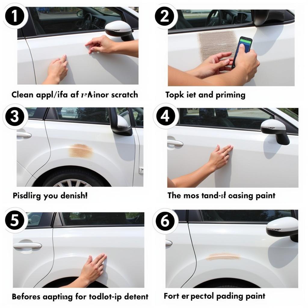 Minor Car Scratch Repair Process