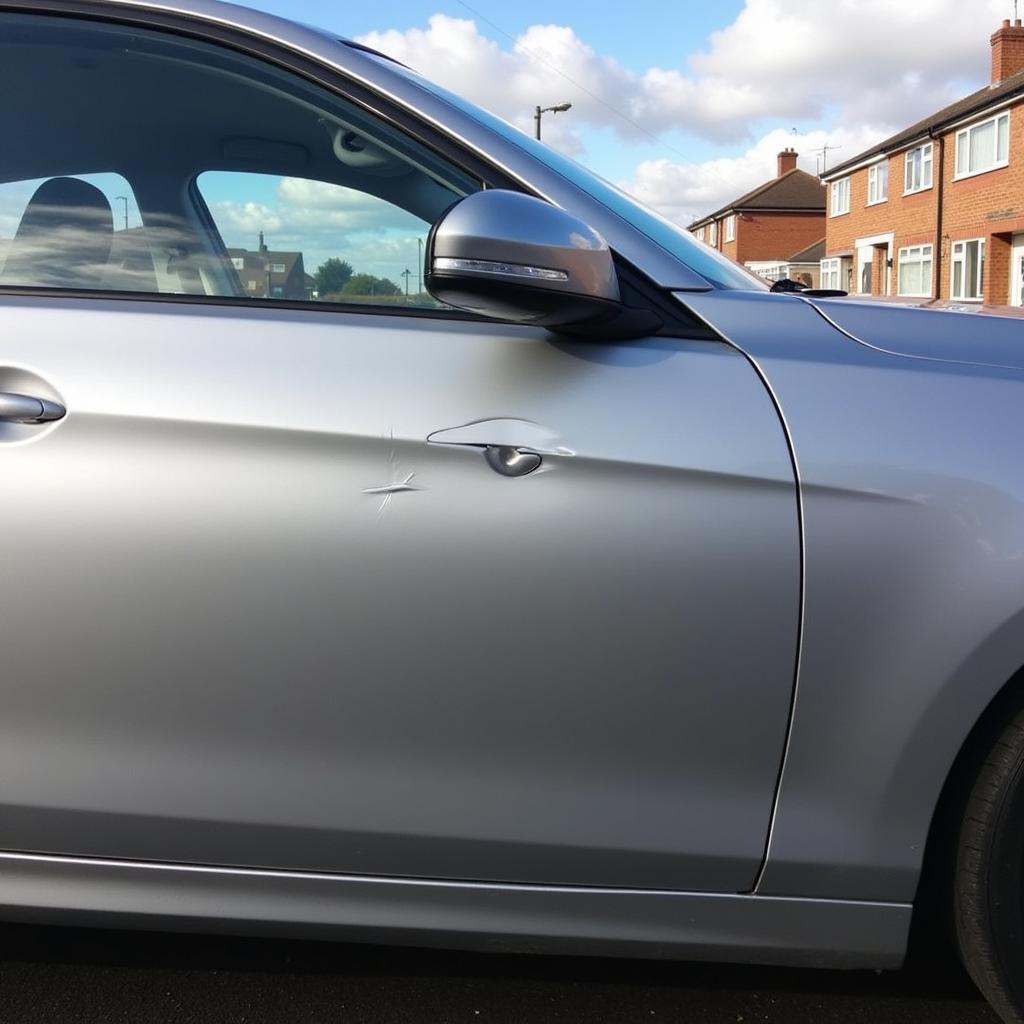 Minor Dent on a Car Door in Bicester