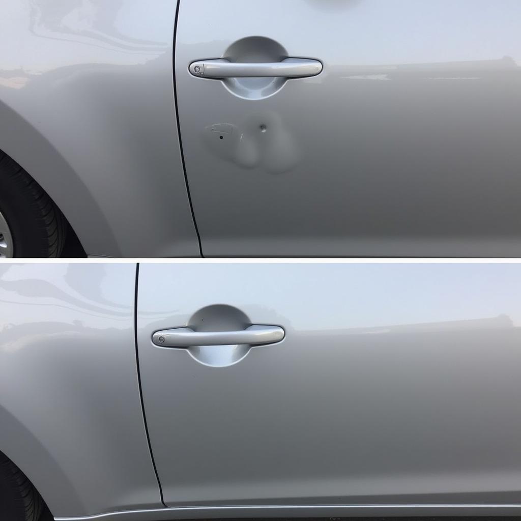 Cost of Minor Dent Repair on a Car Door