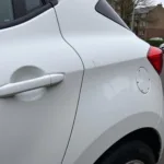 Minor scratch on a car body in Glasgow