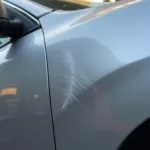 Minor Scratch on a Car Door