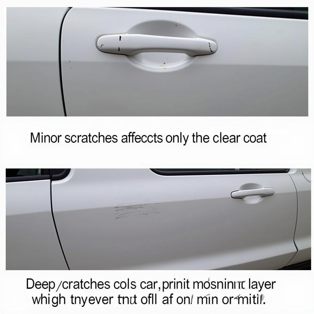 Minor Scratches vs. Deep Scratches on Car Paint