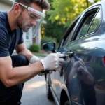 Mobile Car Body Repair Technician Working in Essex