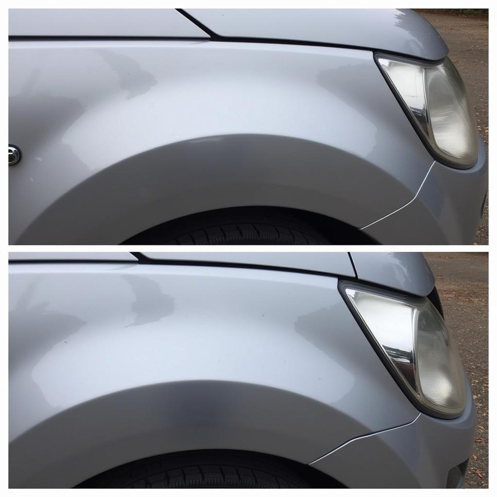 Before and After Mobile Car Body Repair in Horsham