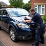 Mobile Car Body Repair Technician Working in Horsham