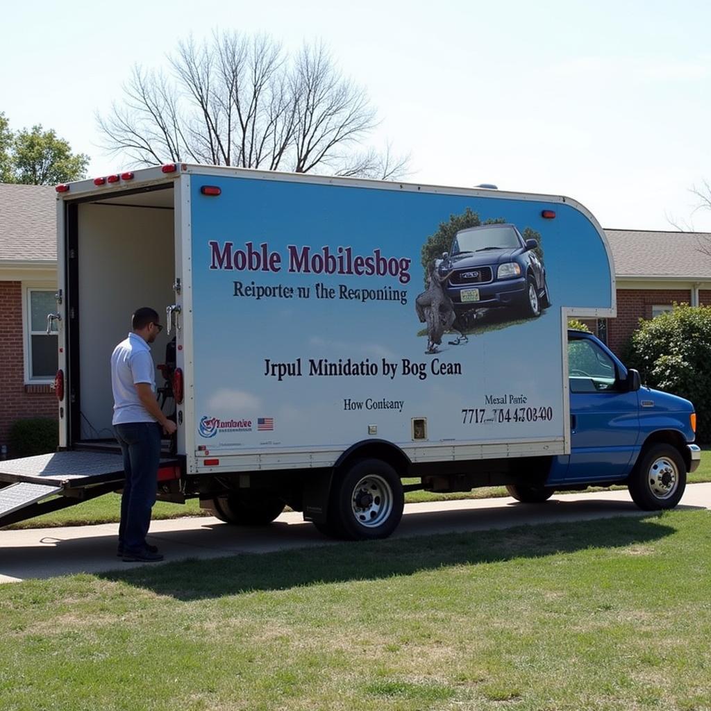 Mobile Car Body Repair Service in Action