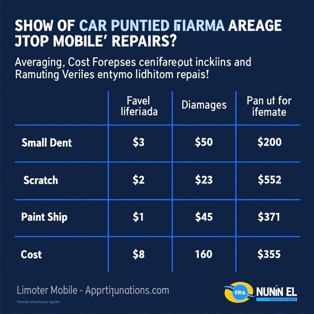 Mobile Car Paint Repair Cost Comparison