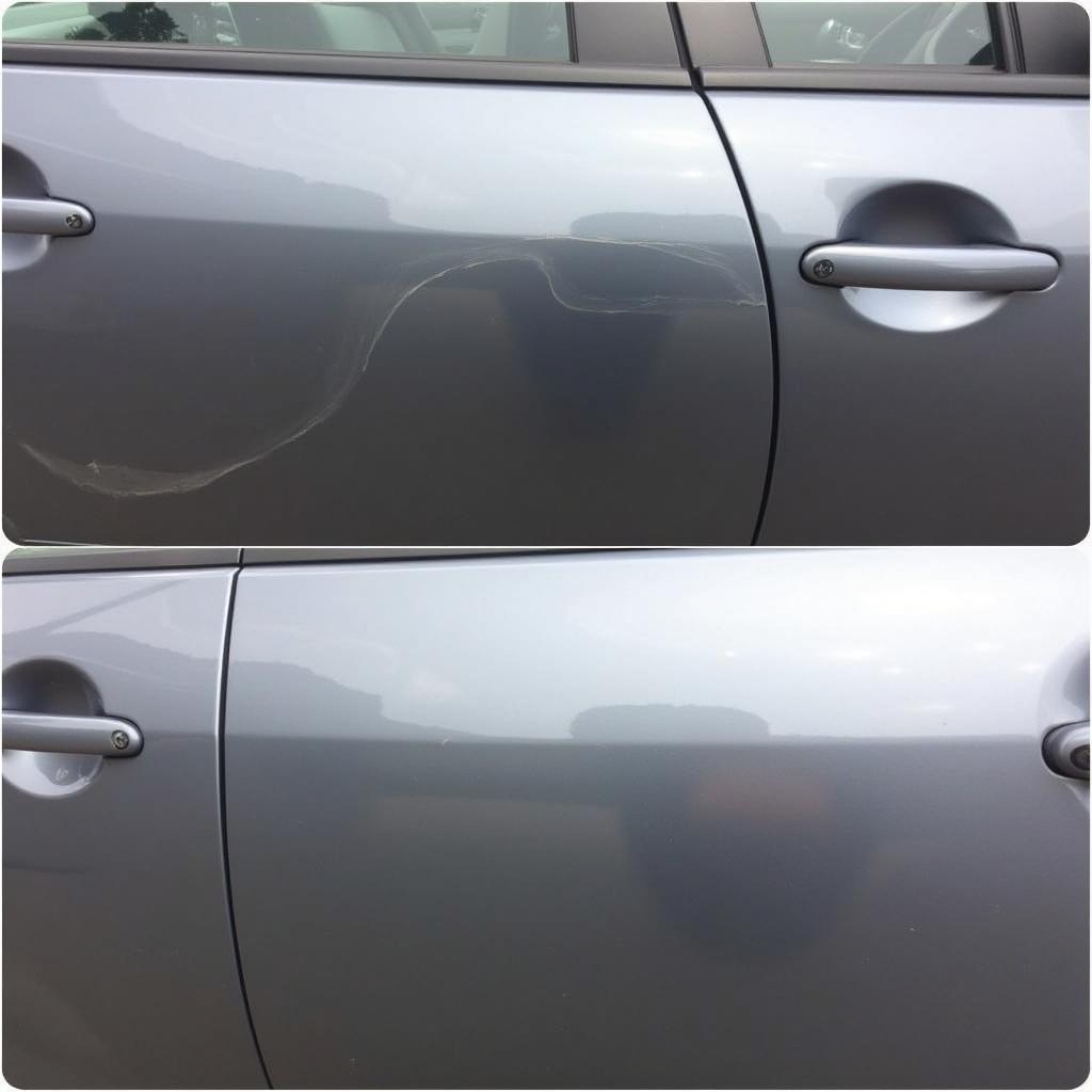 Before and After Mobile Car Paint Repair in Portsmouth