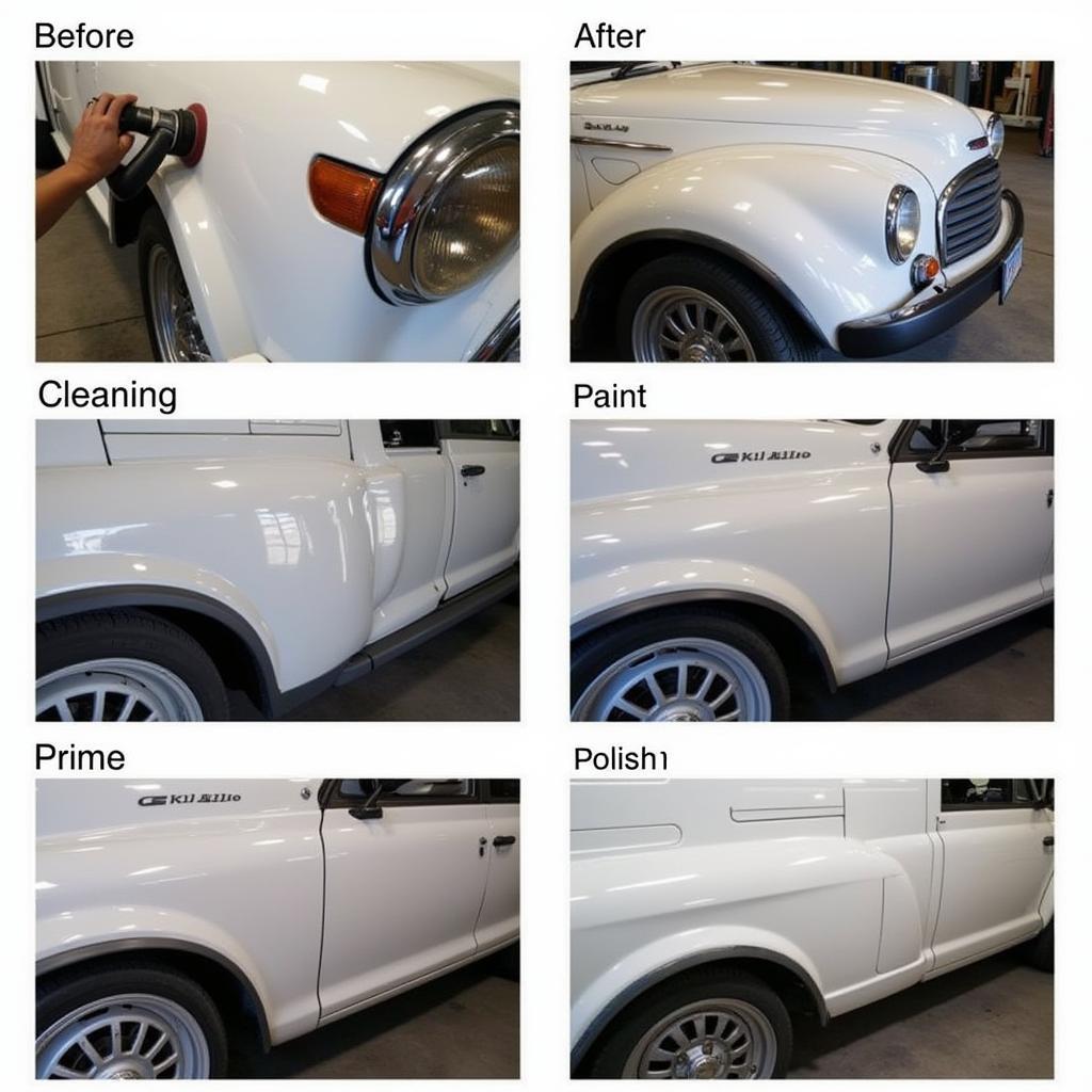 Mobile Car Paint Repair Process