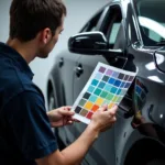 Color Matching Process for Mobile Car Paint Repair