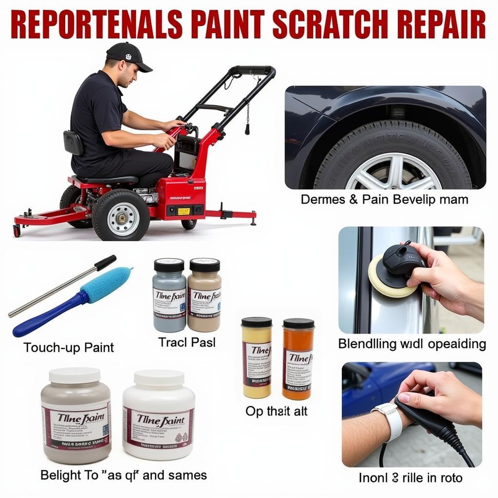 Mobile Car Paint Scratch Repair Tools and Equipment