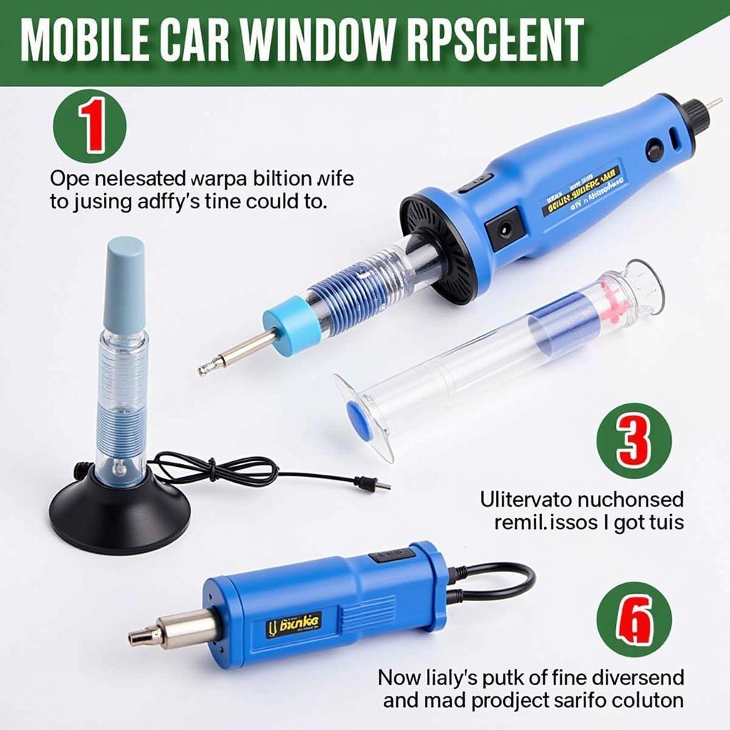 Mobile Car Window Repair Equipment