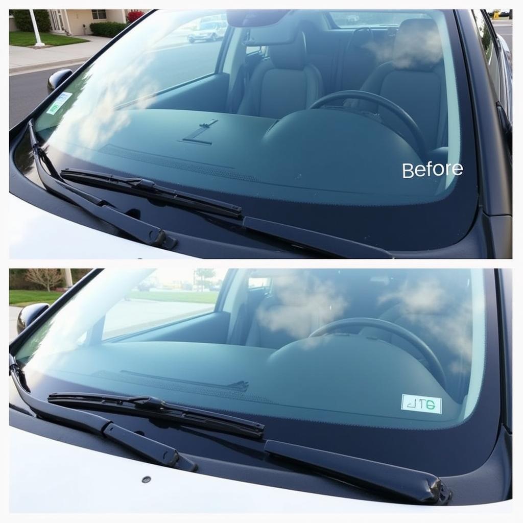 Before and After Mobile Car Window Repair in Ogden