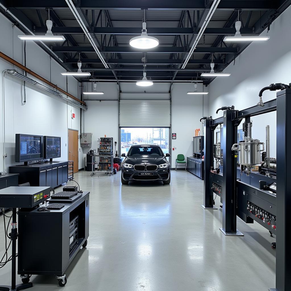 Modern Car Body Repair Shop Equipment in Newport