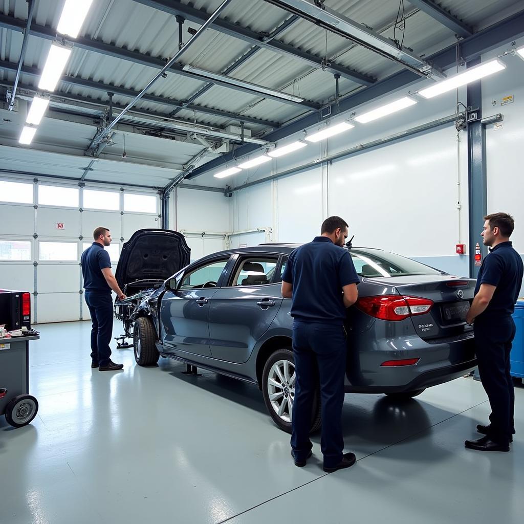 Modern Car Body Repair Shop in Glasgow West