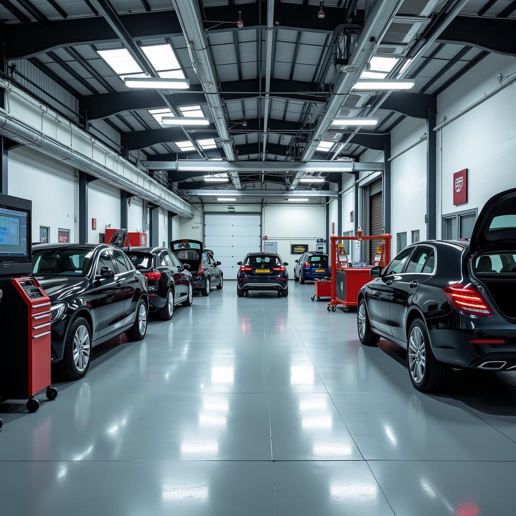 Modern Car Body Repair Shop in Leeds