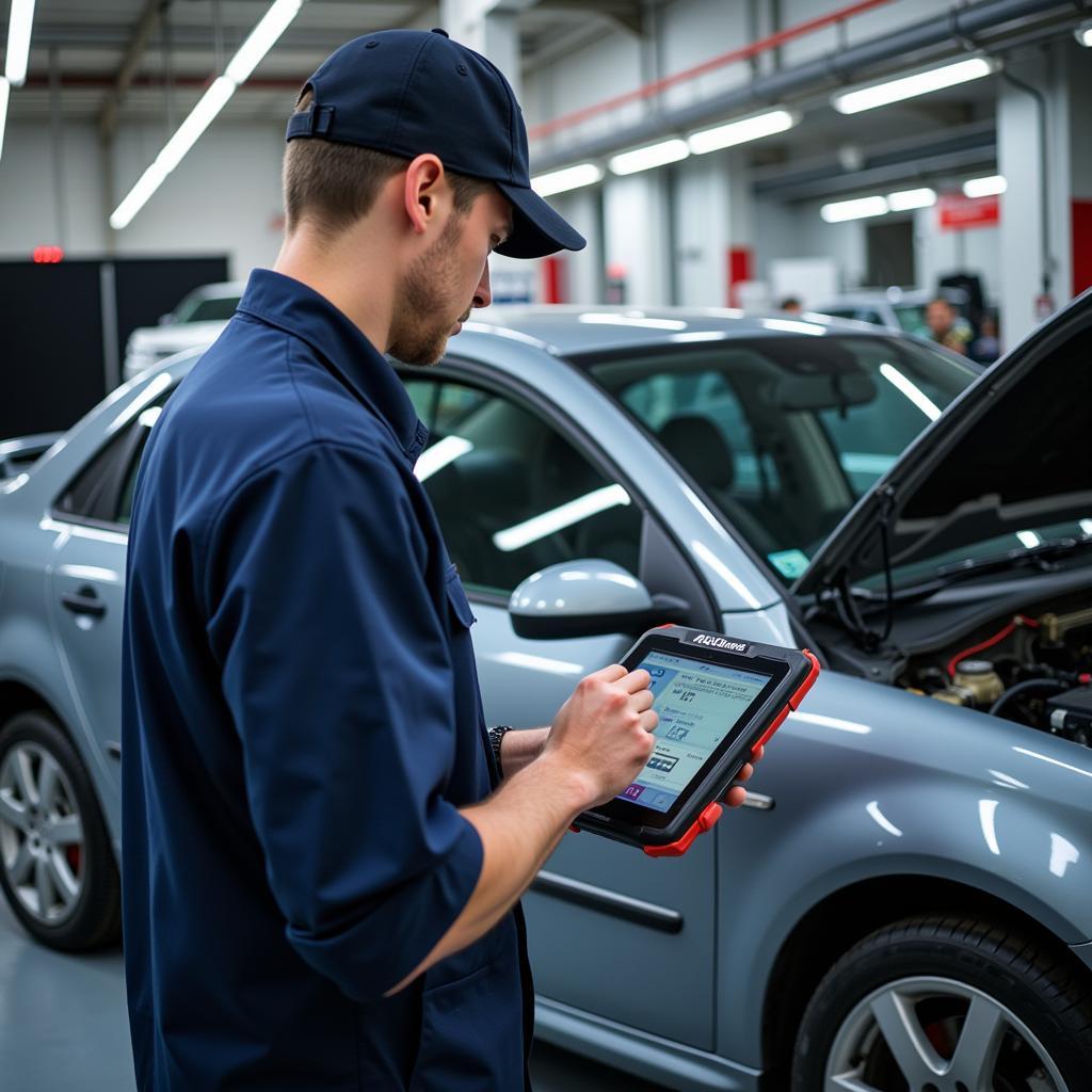 Modern technology used in car body repair