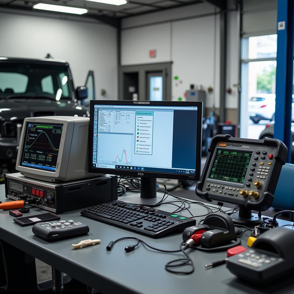 Modern Car Diagnostic Equipment in a Silverton Garage