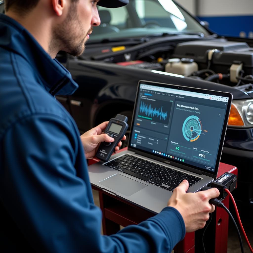 Modern Car Diagnostic Tools in Action