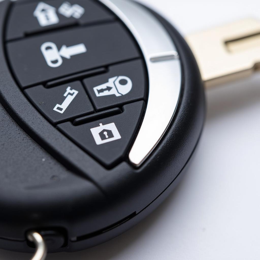 Modern Car Key with Remote Locking Features