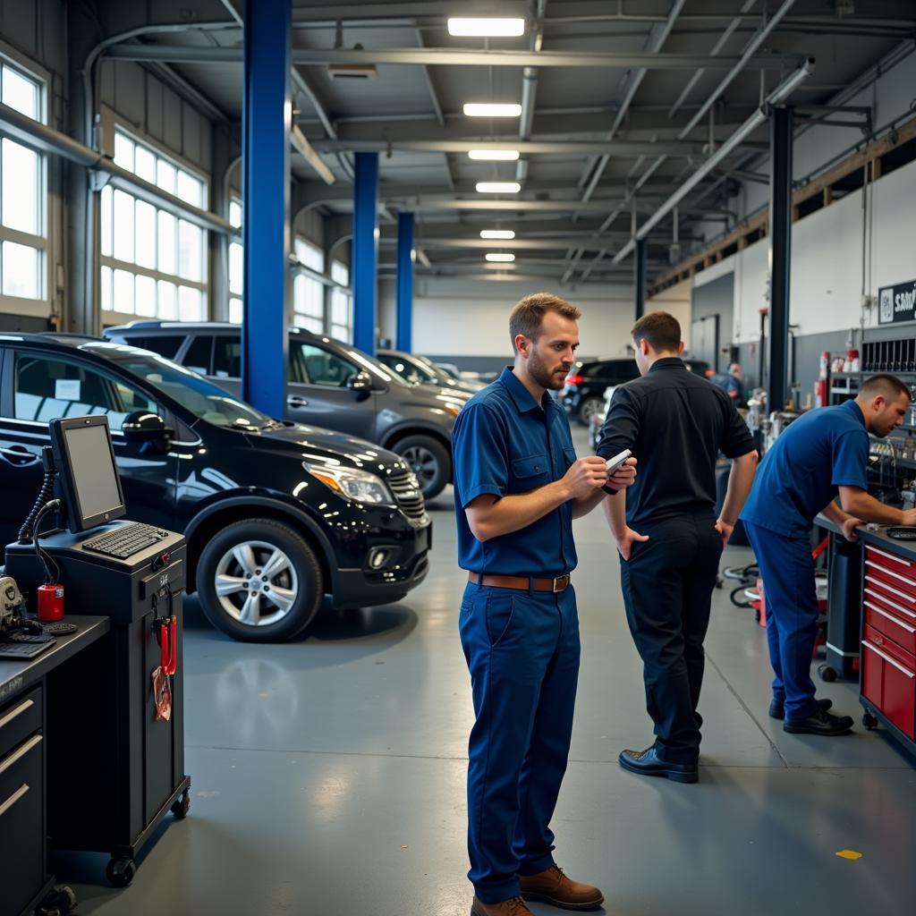 Modern Car Repair Shop