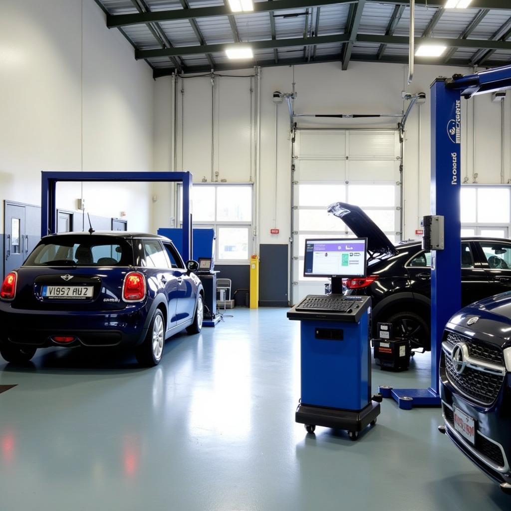 Modern car repair shop equipment in Croydon