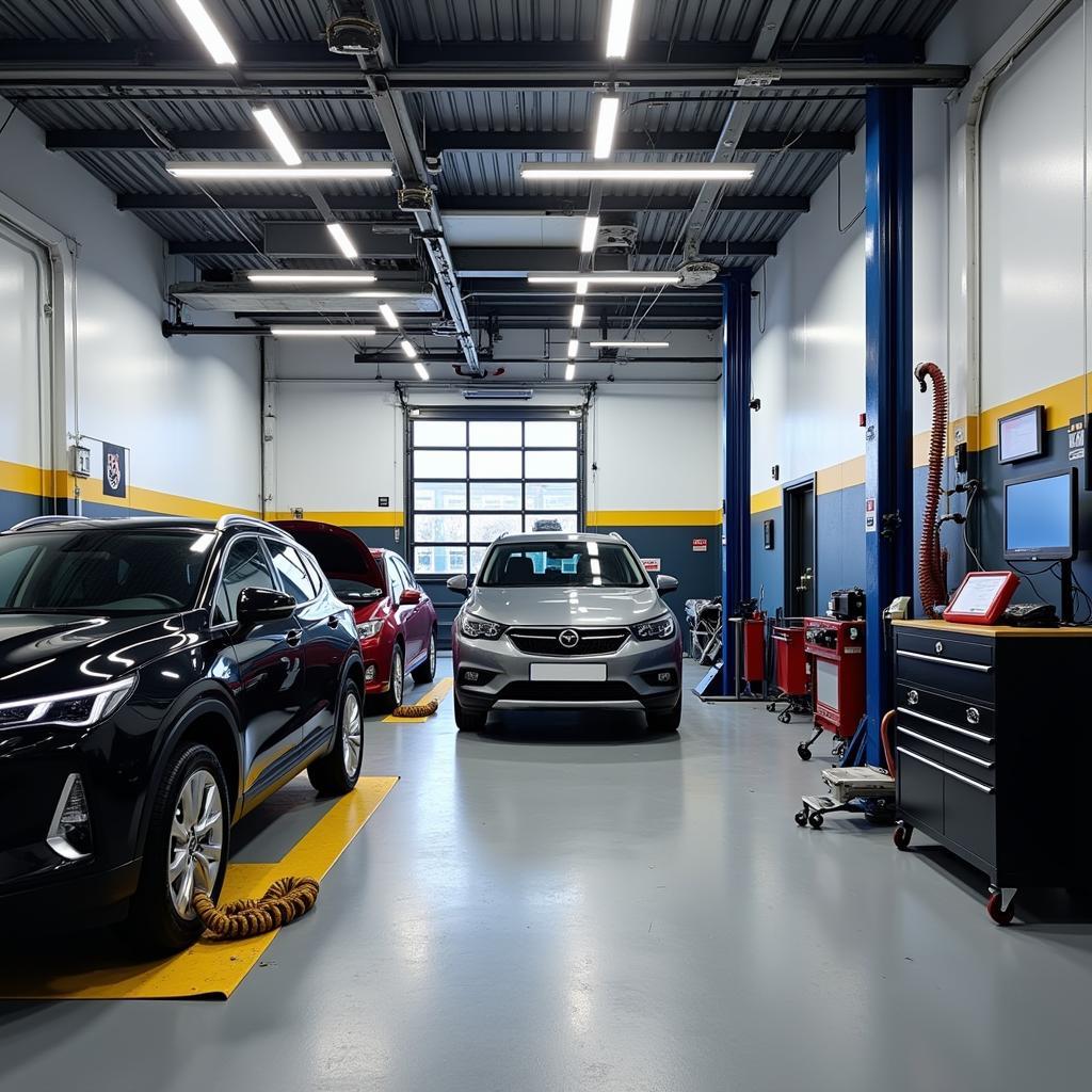 Modern Opel Garage in Sydenham PE