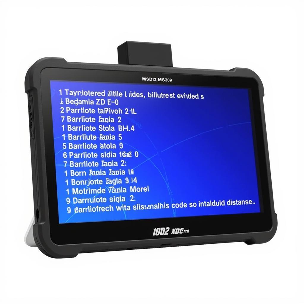 MS309 OBD2 Scanner Displaying Diagnostic Trouble Codes