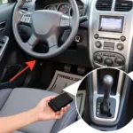 OBD-II port location in a Suzuki Swift