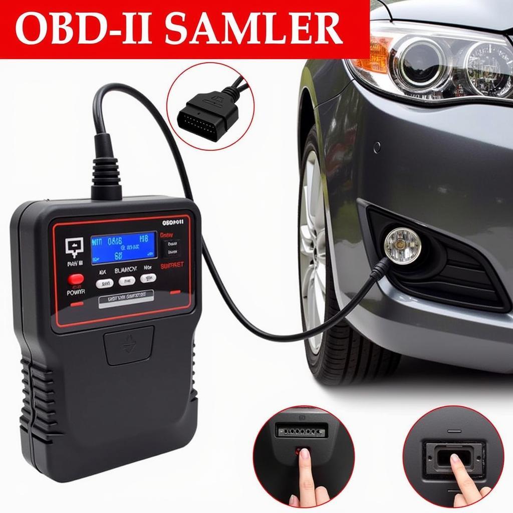 OBD-II Scanner Connected to Car