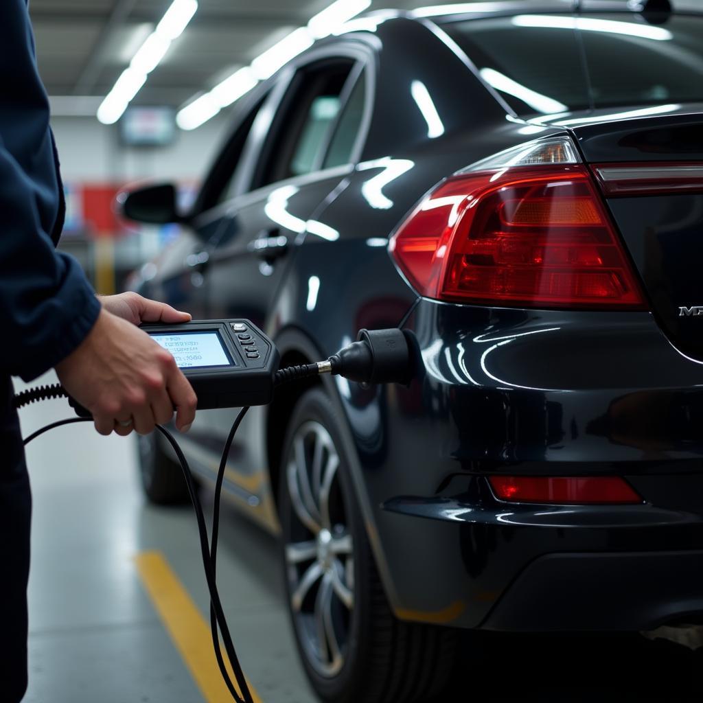 OBD-II Scanner Connected to a Car in Witbank