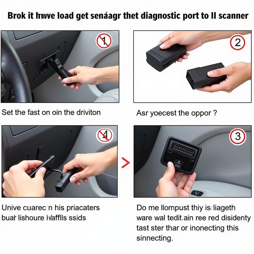 Connecting an OBD-II Scanner to a Car's Diagnostic Port