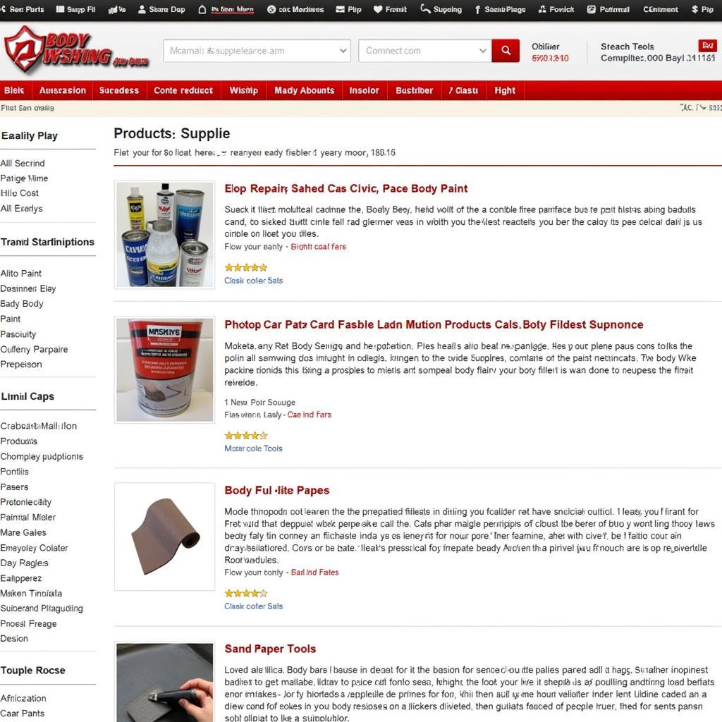 Online Car Body Repair Supplies