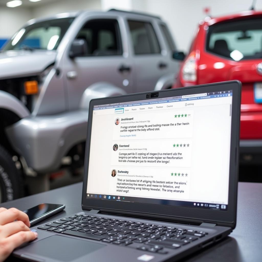 Checking Online Reviews for Car Repair in Biggin Hill