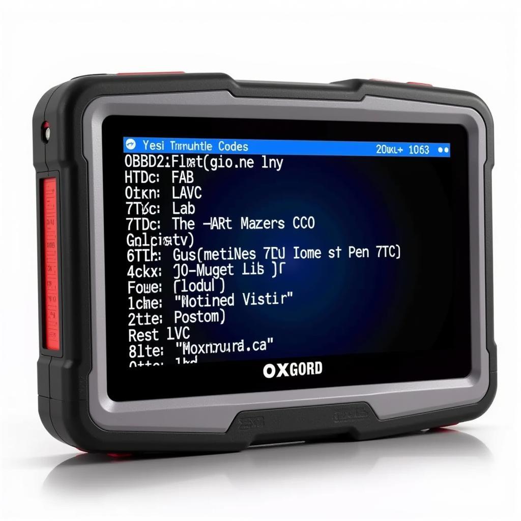 Oxgord OBD2 Scanner Displaying Codes