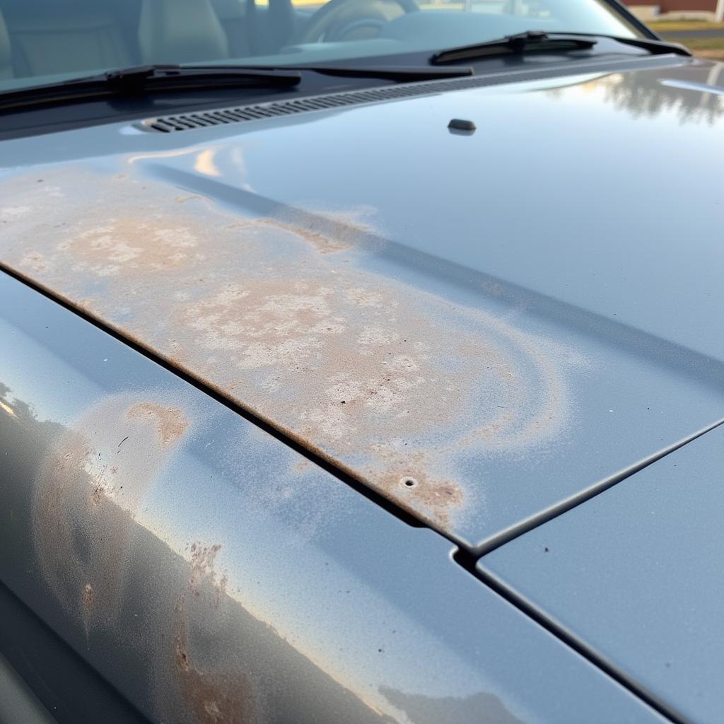 Example of Oxidised Car Paint