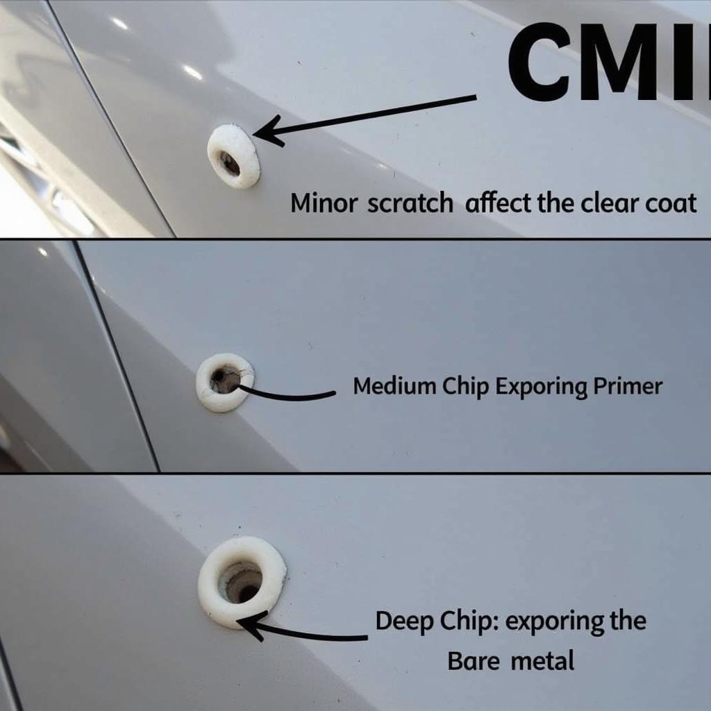 Identifying Types of Paint Chips on a Car