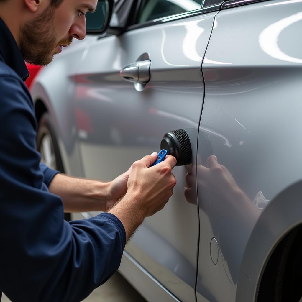 Paintless Dent Repair Process