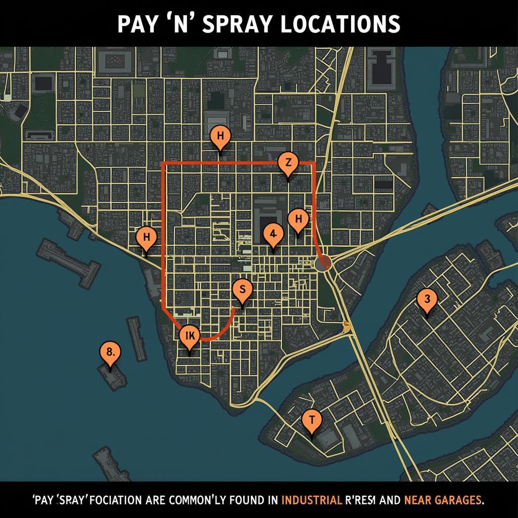 GTA IV Pay 'n' Spray Location