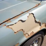 Peeling Car Paint Due to Sun Damage