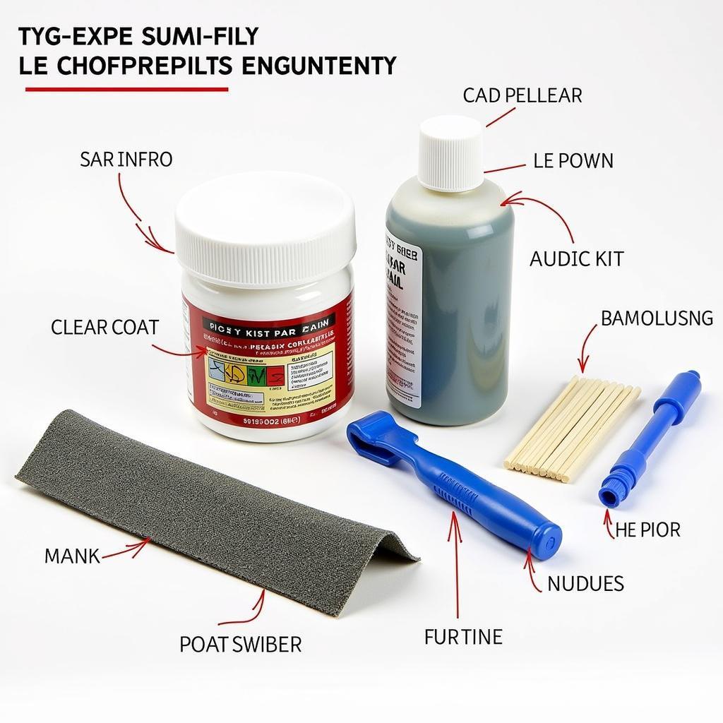 Plastic Bumper Repair Kit with Tools and Materials