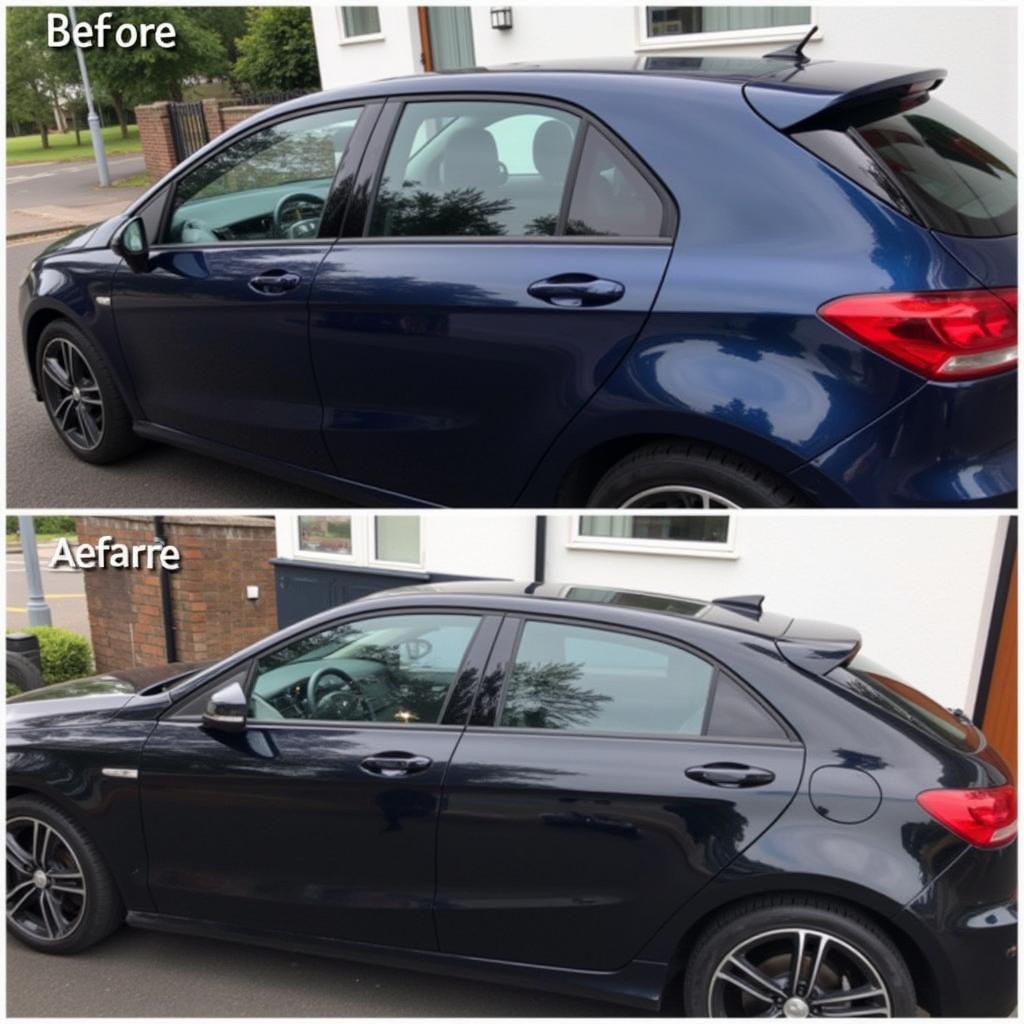 Polished Car after Paint Repair in South London